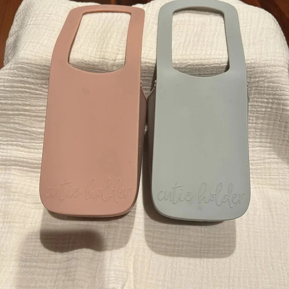 Ryan & Rose Cutie Holder (2) Blush and Slate - Picture 2 of 7